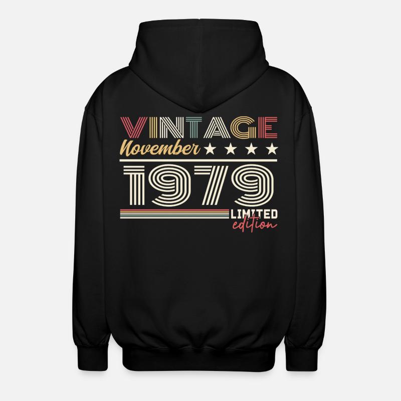 November 1979 - Unisex Kapuzenjacke - Schwarz
