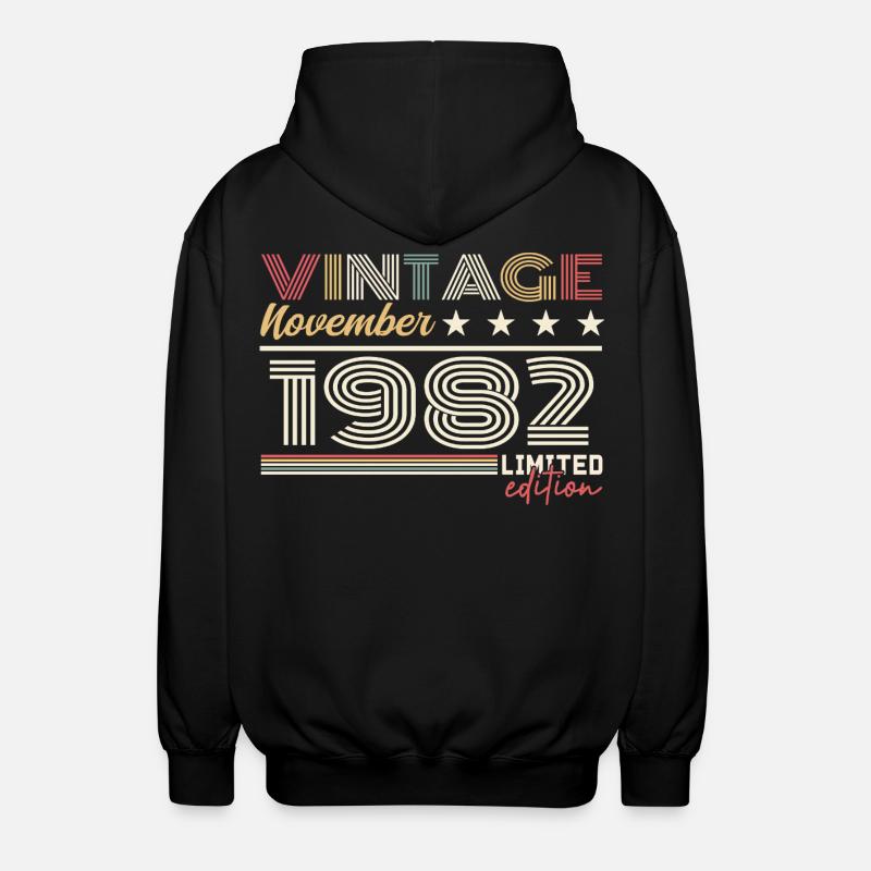 November 1982 - Unisex Kapuzenjacke - Schwarz
