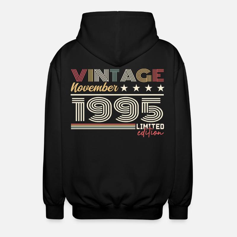 November 1995 - Unisex Kapuzenjacke - Schwarz
