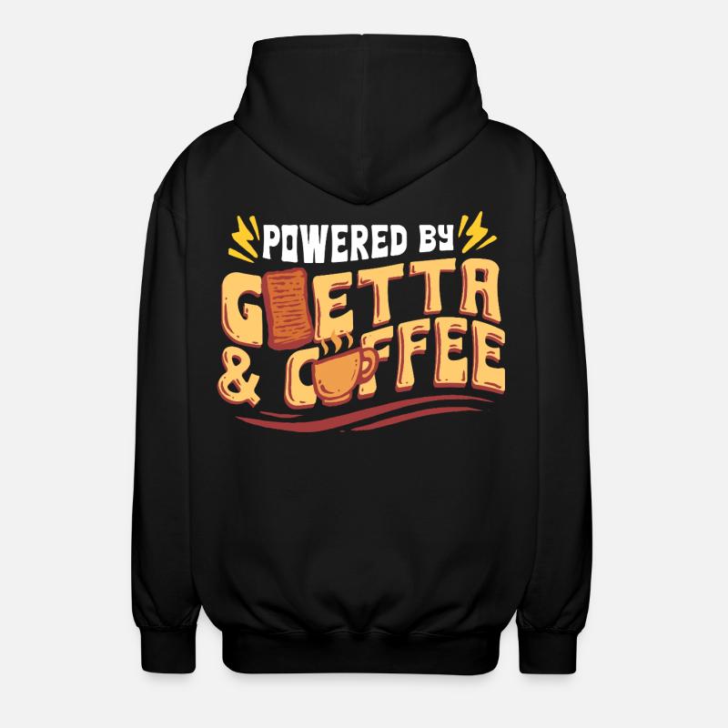 Goetta Wurst Powered By Goetta & Coffee - Unisex Kapuzenjacke - Schwarz