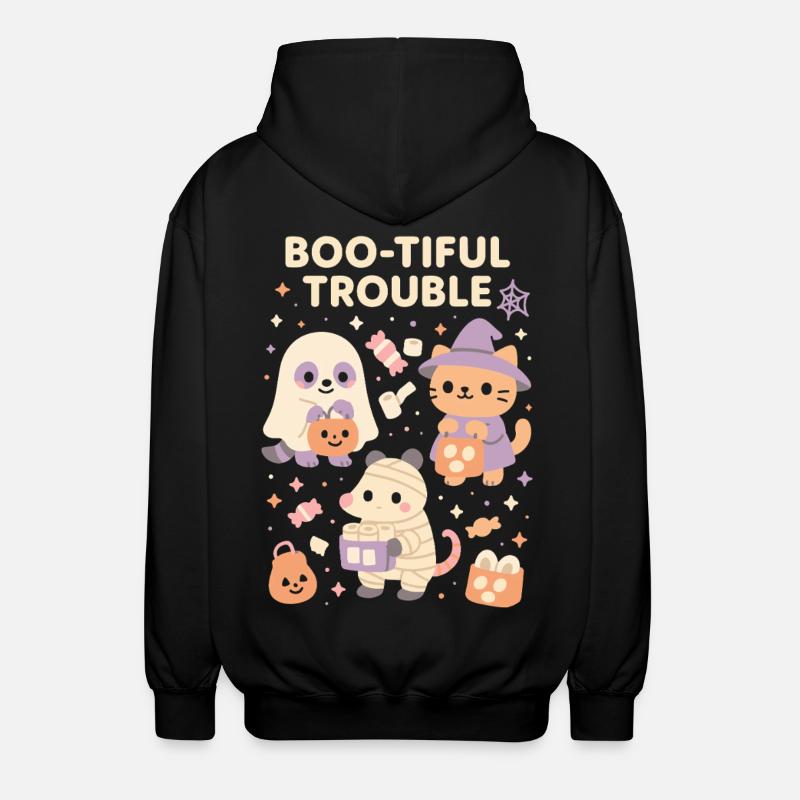 Boo-Tiful Trouble Halloween Costume Fun - Veste à capuche unisexe - noir