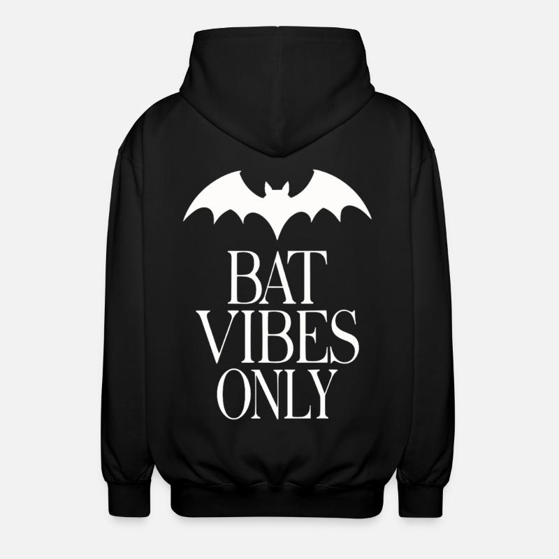 Bat Vibes Only – Déclaration gothique - Veste à capuche unisexe - noir