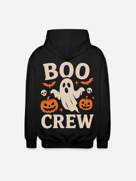 Boo Crew Halloween  - Unisex Kapuzenjacke - Schwarz