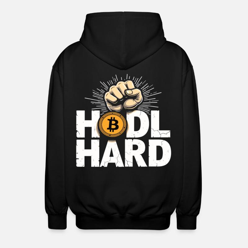 Btc Bitcoin HARD – Bitcoin Crypto - Veste à capuche unisexe - noir