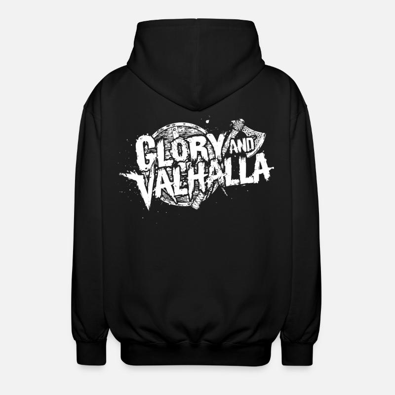 Glory and Valhalla - Unisex Kapuzenjacke - Schwarz