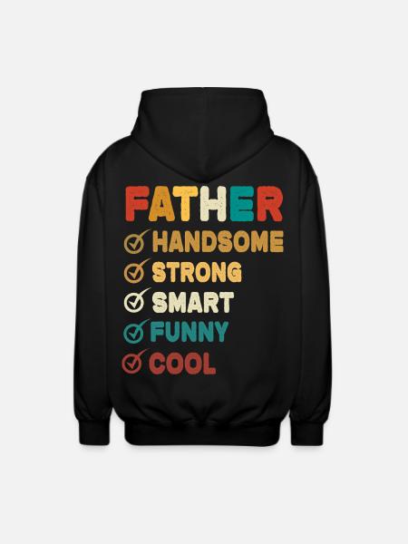 Dad Father Father's Day - Unisex Hooded Jacket - black