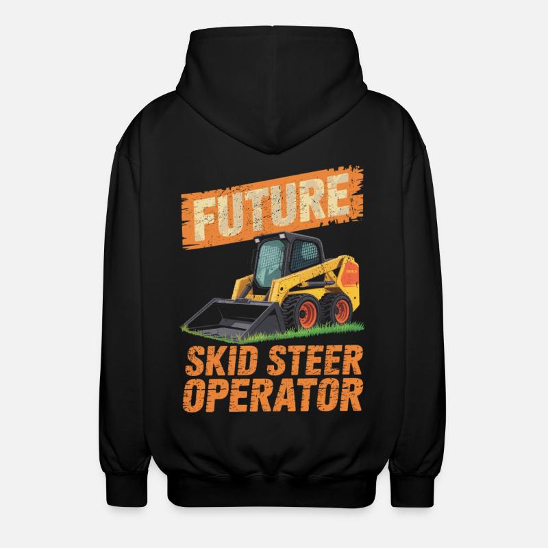 Opérateur de chargeuse compacte Chargeuse compacte - Veste à capuche unisexe - noir