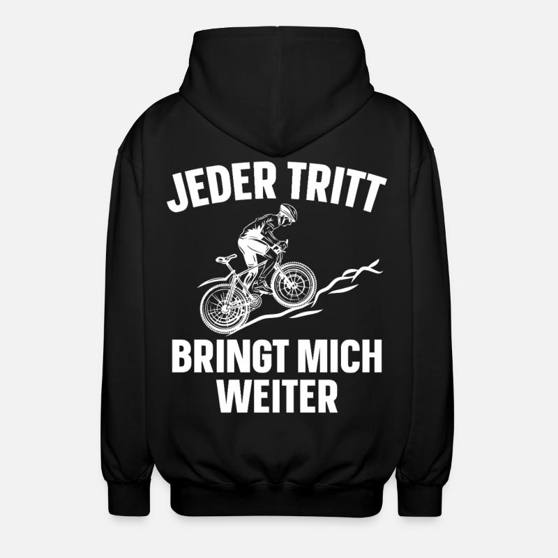 Jeder Tritt Bringt Mich Weiter - Unisex Kapuzenjacke - Schwarz