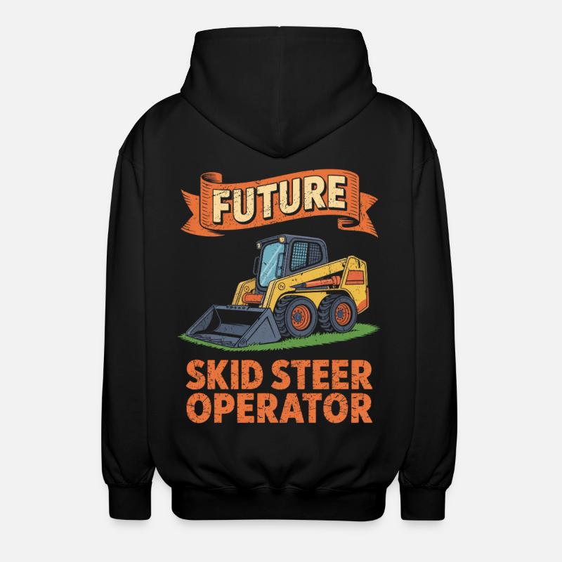 Opérateur de chargeuse compacte Chargeuse compacte - Veste à capuche unisexe - noir