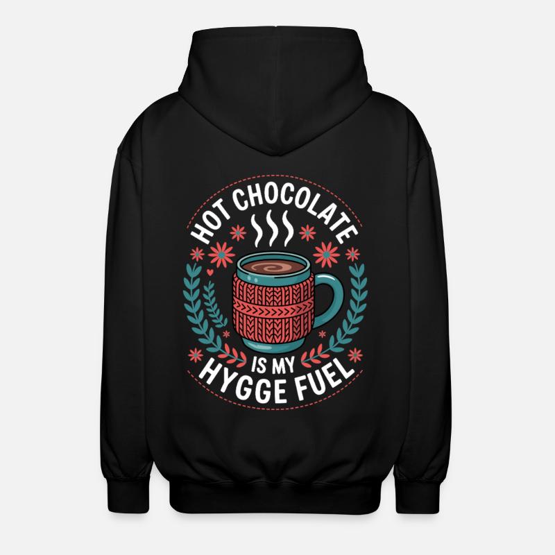 Collecte de chocolat chaud Hygge - Veste à capuche unisexe - noir