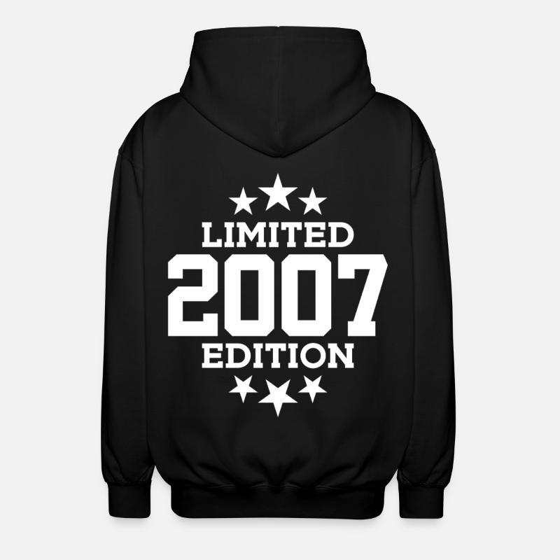 ÉDITION LIMITÉE 2007 19E ANNIVERSAIRE - Veste à capuche unisexe - noir