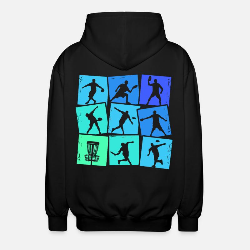 Disc Golf Discgolf Enfants Hommes Garçons - Veste à capuche unisexe - noir