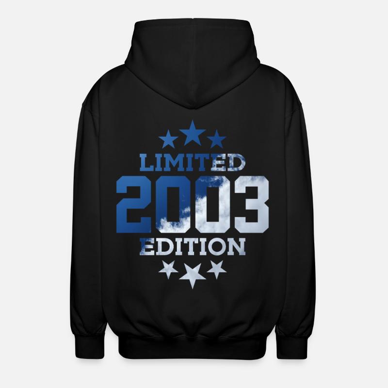 ÉDITION LIMITÉE 23E ANNIVERSAIRE 2003 - Veste à capuche unisexe - noir
