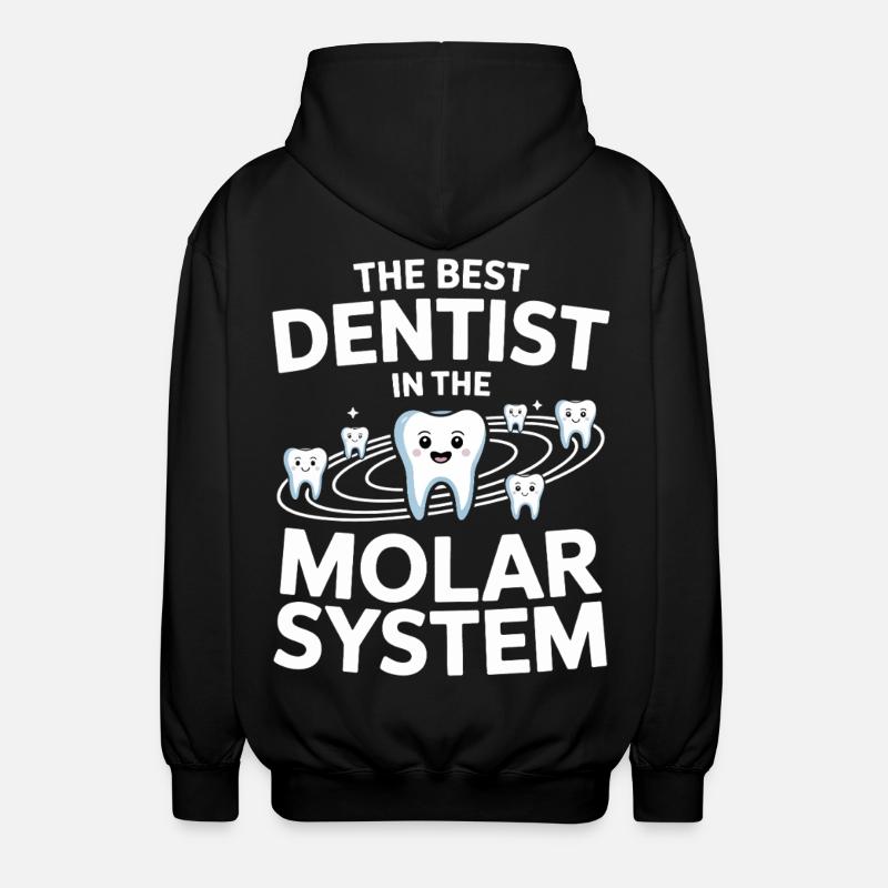 Zahnhelden Molar System - Unisex Kapuzenjacke - Schwarz