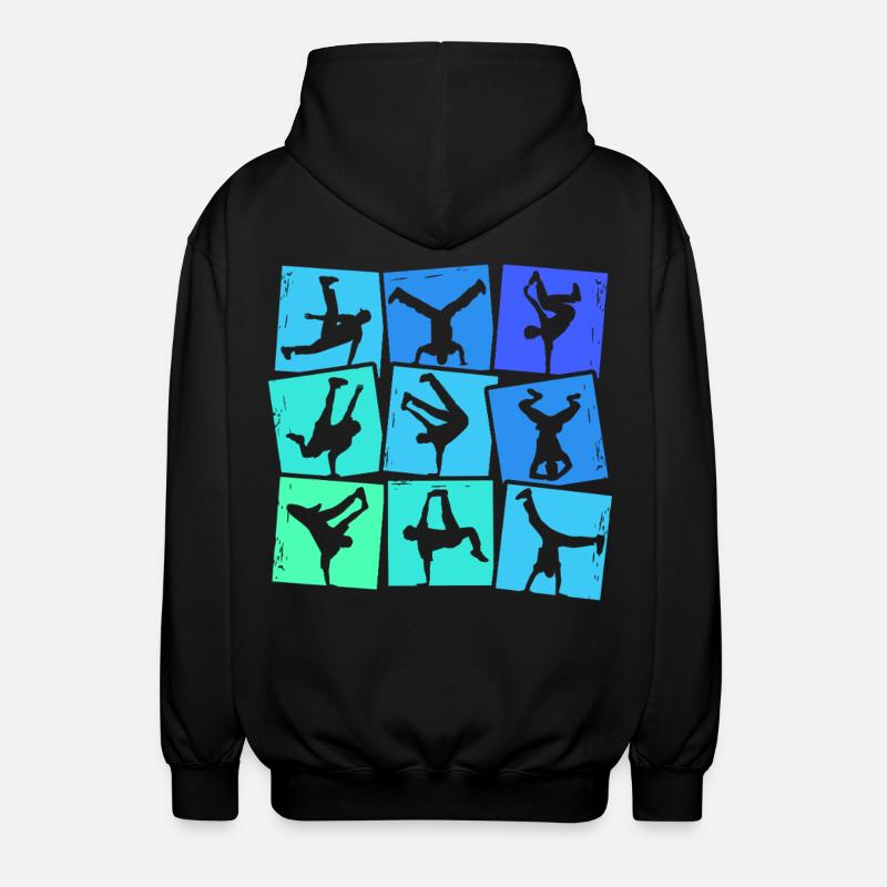 Breakdance Breakdancer Breakdancing Kinder Jungen - Unisex Kapuzenjacke - Schwarz