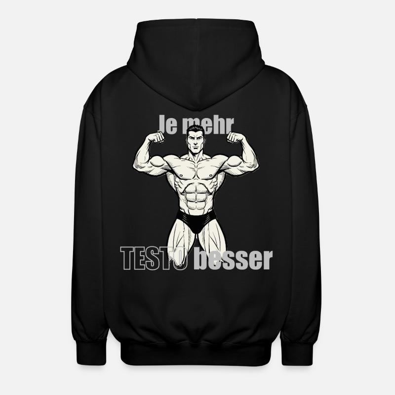 Muscle Hero Power Pose Conception d’impression - Veste à capuche unisexe - noir