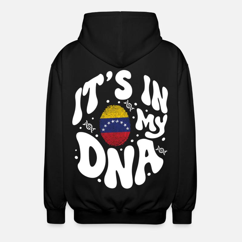 ADN vénézuélien Venezuela Drapeau hispanique - Veste à capuche unisexe - noir