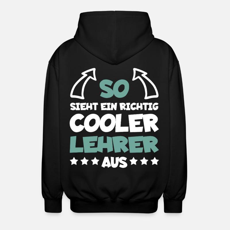Really Cool Teacher Funny Saying - Unisex Hooded Jacket - black
