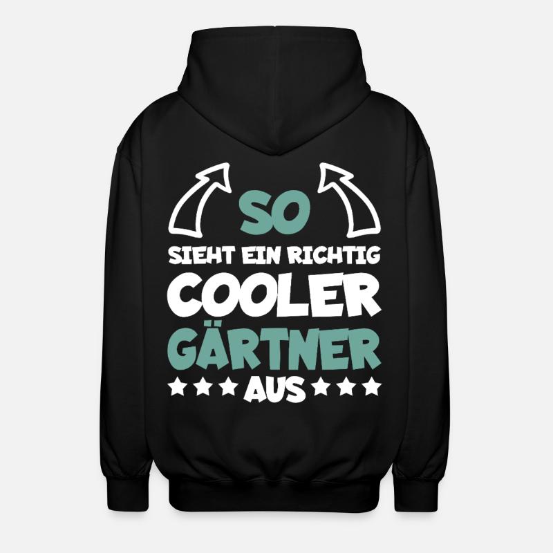 Jardinier vraiment cool drôle dire cadeau - Veste à capuche unisexe - noir