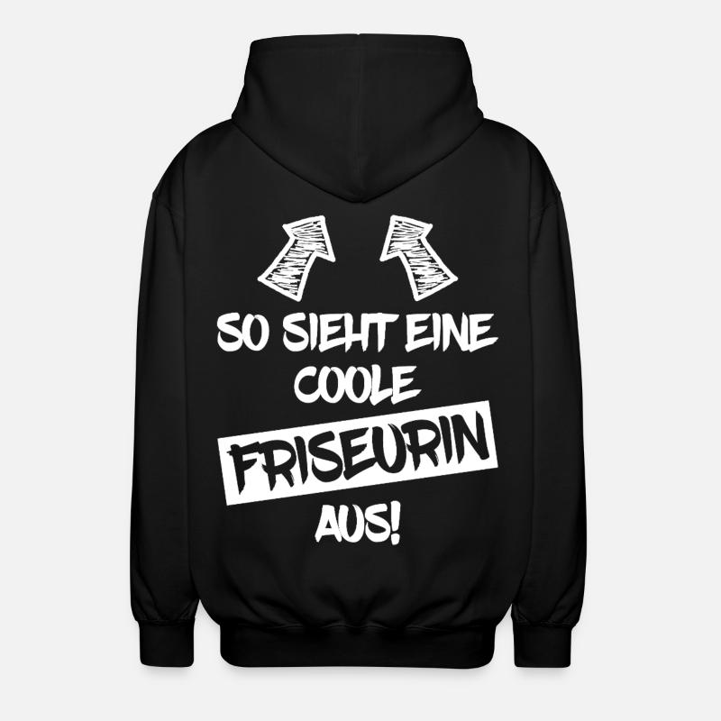 Coiffeur cool drôle dicton cadeau - Veste à capuche unisexe - noir