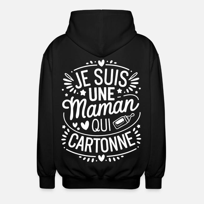 Ich bin eine erfolgreiche Mutter - Unisex Kapuzenjacke - Schwarz