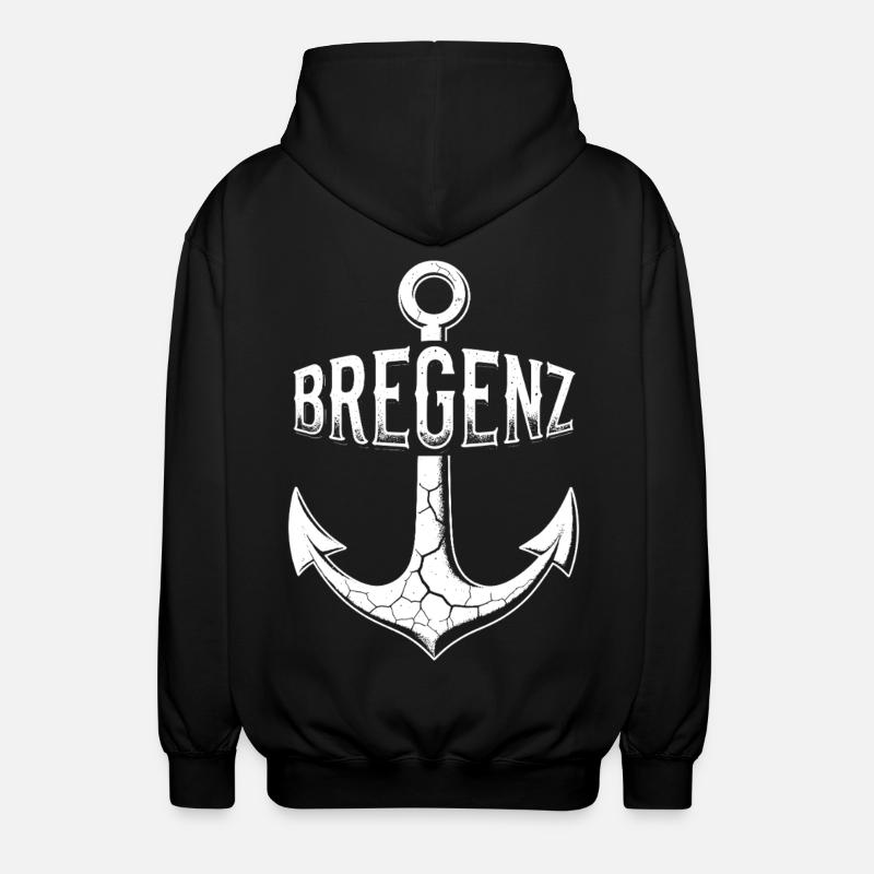 Anker Bregenz Bodensee Österreich - Unisex Kapuzenjacke - Schwarz