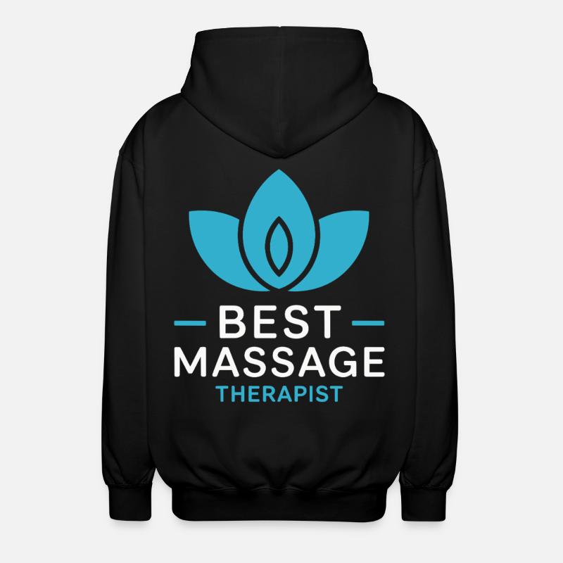 Bester Massagetherapeut Zen Lotus - Unisex Kapuzenjacke - Schwarz