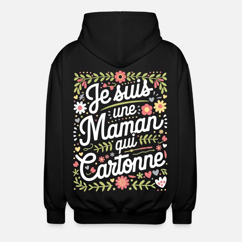 Ich bin eine erfolgreiche Mutter - Unisex Kapuzenjacke - Schwarz