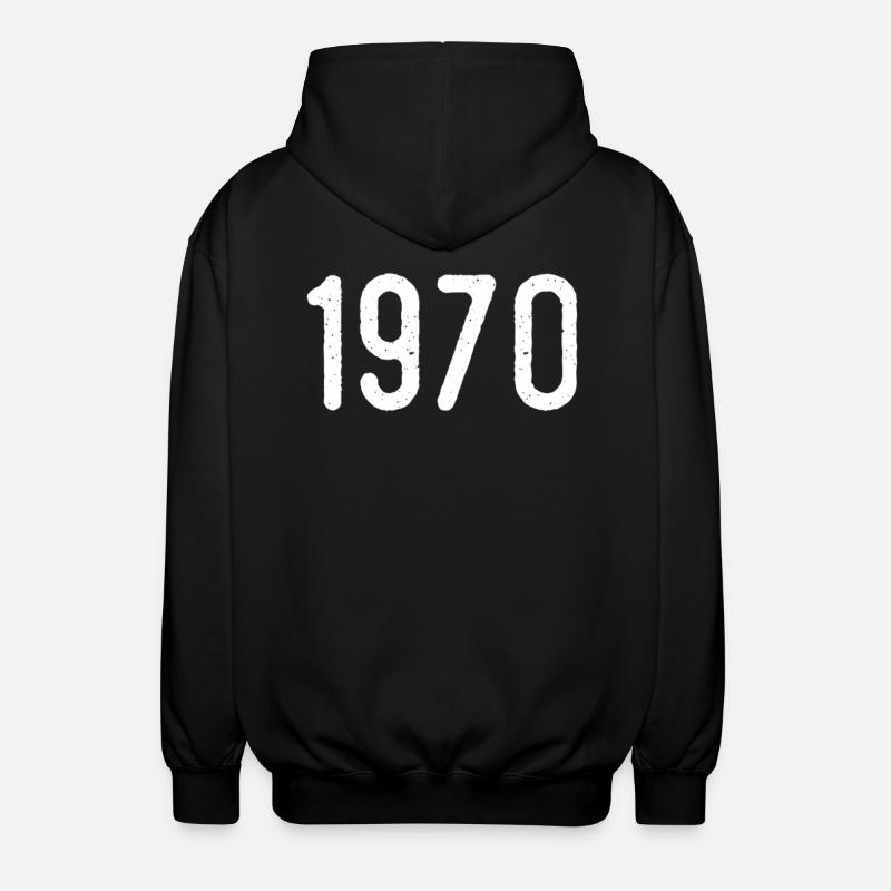 Awesome since 1970 | 1970 gift - Unisex Hooded Jacket - black