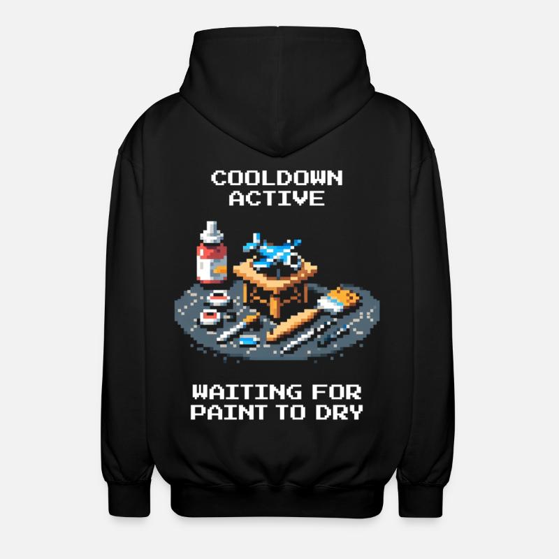 Cooldown: Paint Dries | Miniatures - Unisex Hooded Jacket - black