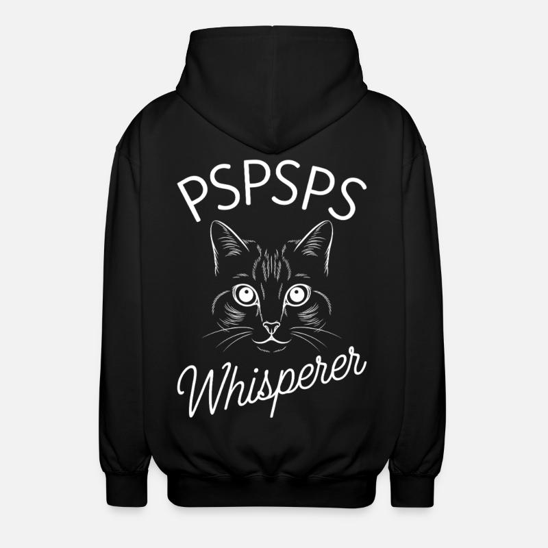 Cat Whisperer PSPSPS - Veste à capuche unisexe - noir