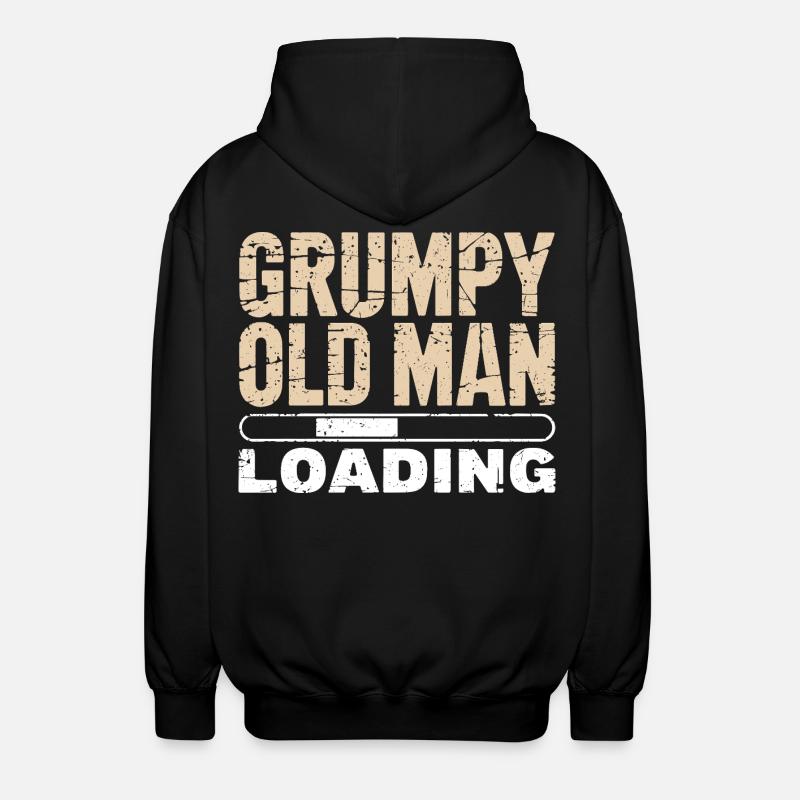 Grumpy Old Man Loading - Veste à capuche unisexe - noir
