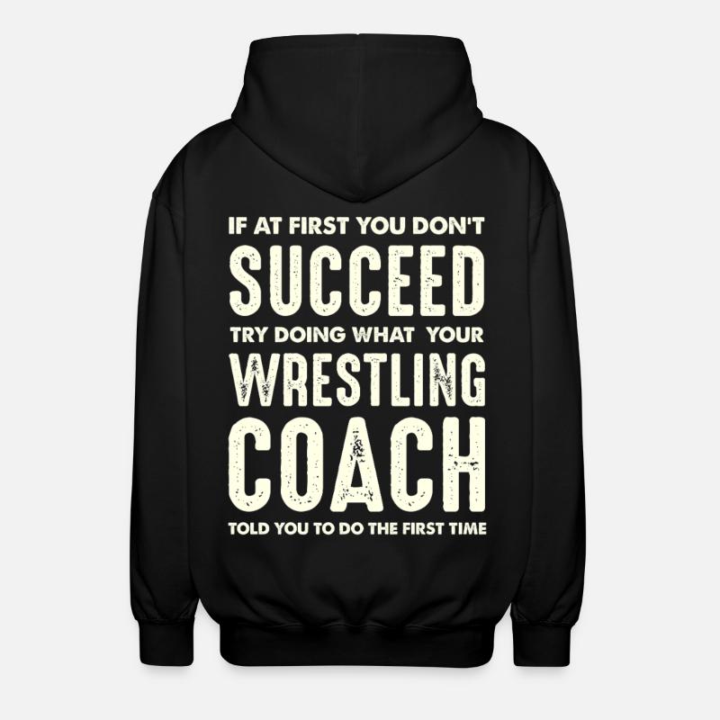 Victory by coach instruction - Unisex Hooded Jacket - black