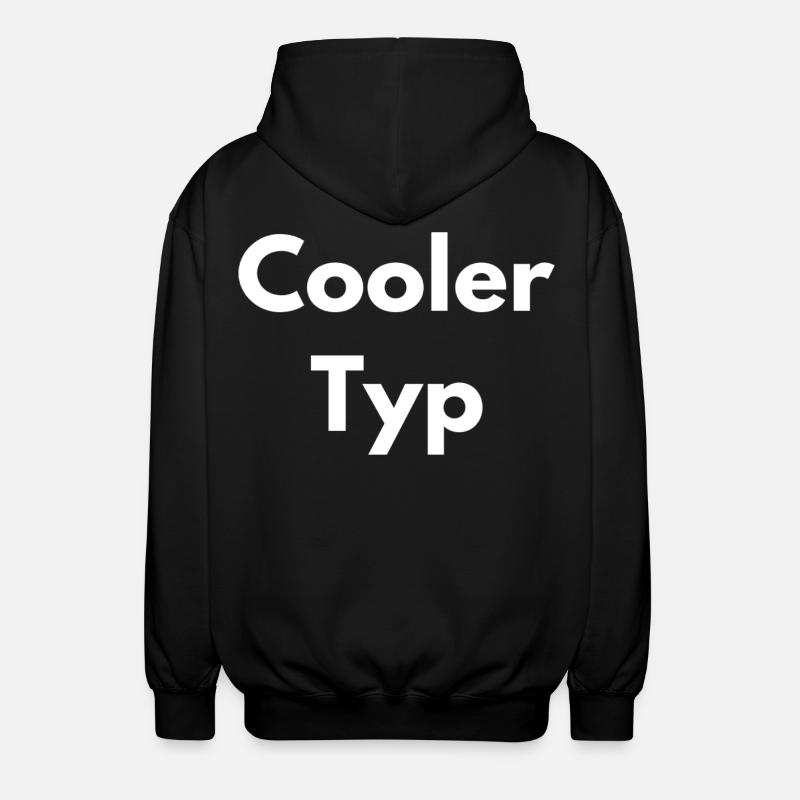 COOLER TYP - Unisex Kapuzenjacke - Schwarz