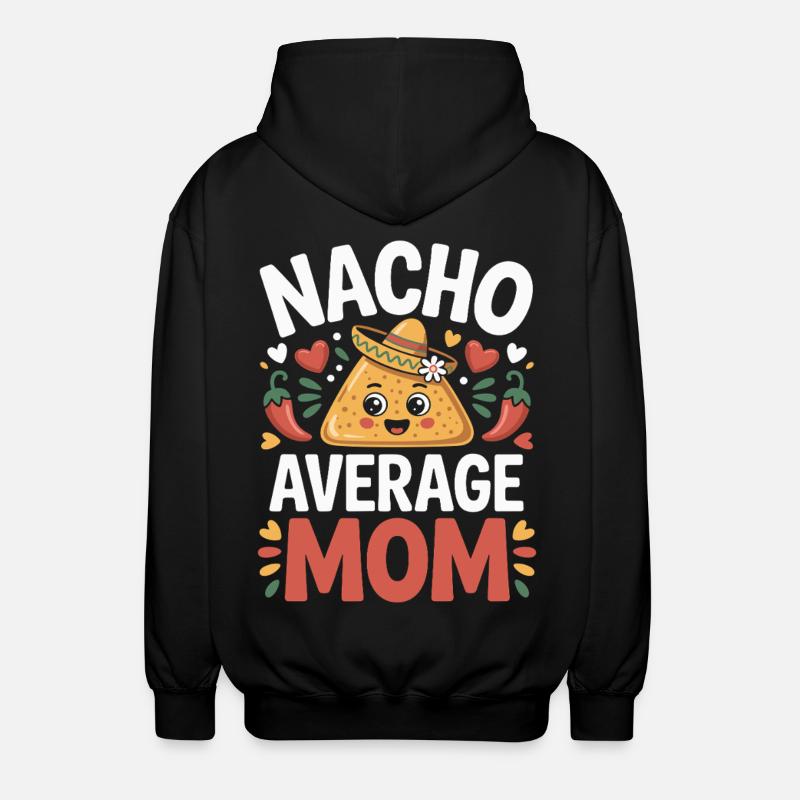 Nacho Maman Moyenne Drôle - Veste à capuche unisexe - noir