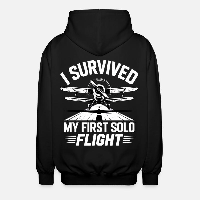 Premier vol Vol en avion - Veste à capuche unisexe - noir