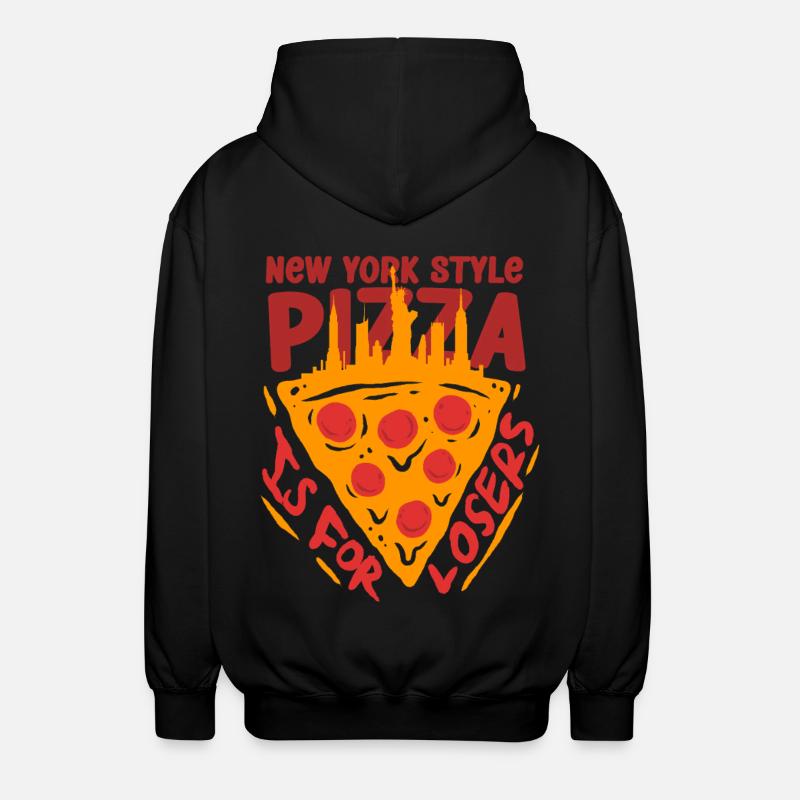 Deep Dish Pizza Chicargo - Unisex Kapuzenjacke - Schwarz