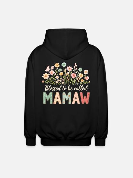 Gesegnet Mamaw genannt zu werden - Unisex Hooded Jacket - black