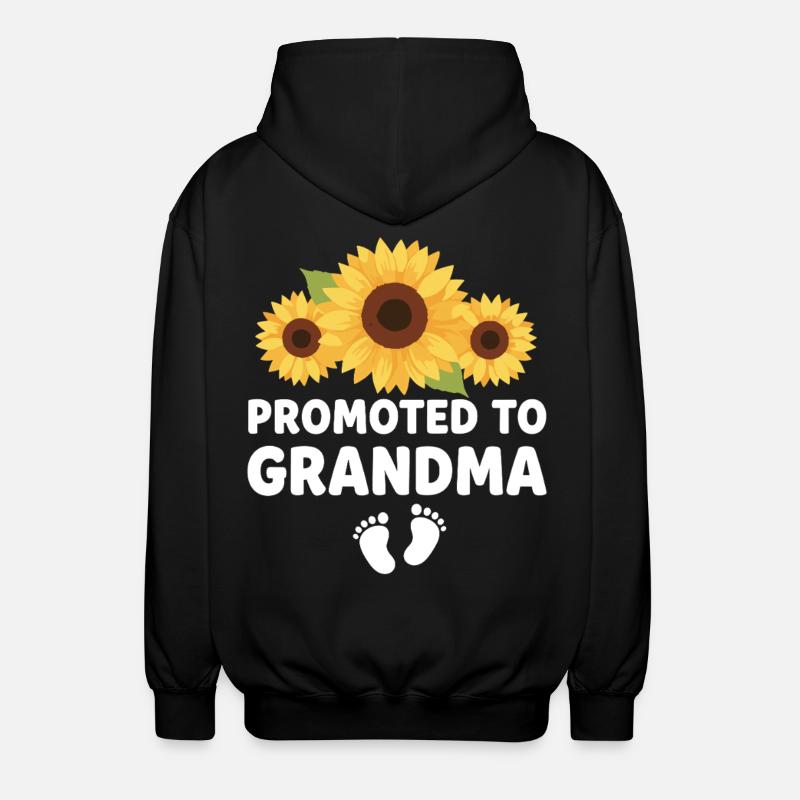 Werdender Oma loading zukünftige Großmutter - Unisex Kapuzenjacke - Schwarz
