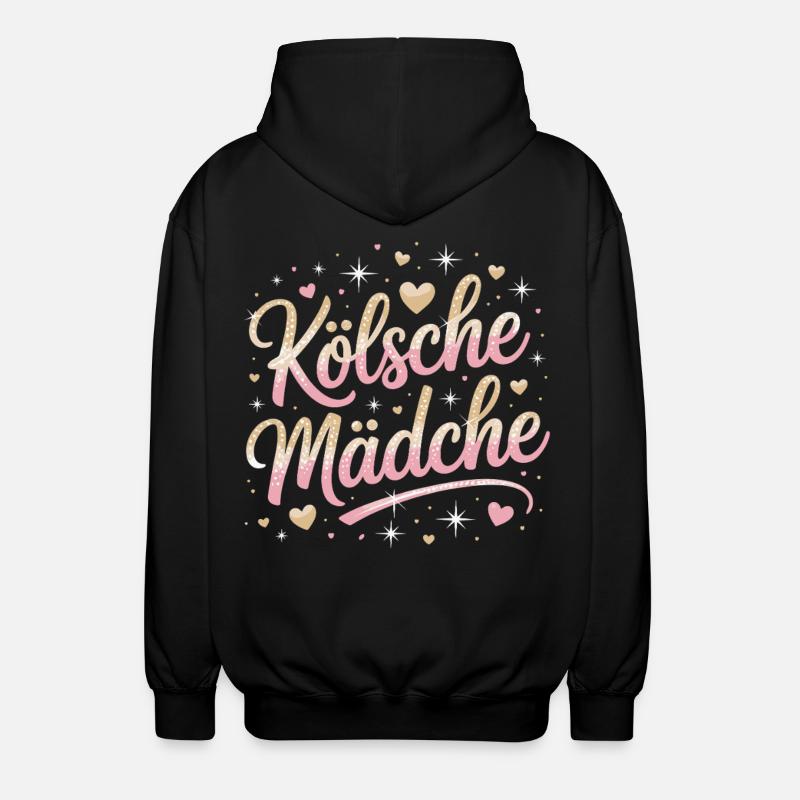 Cologne Filles Carnaval Cologne Filles - Veste à capuche unisexe - noir