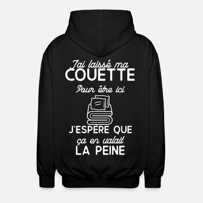 Couette Attaque le Matin - Veste à capuche unisexe - noir