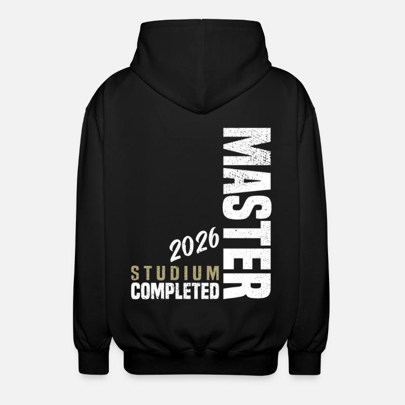 Master Studium Abschluss 2026 - Unisex Kapuzenjacke - Schwarz