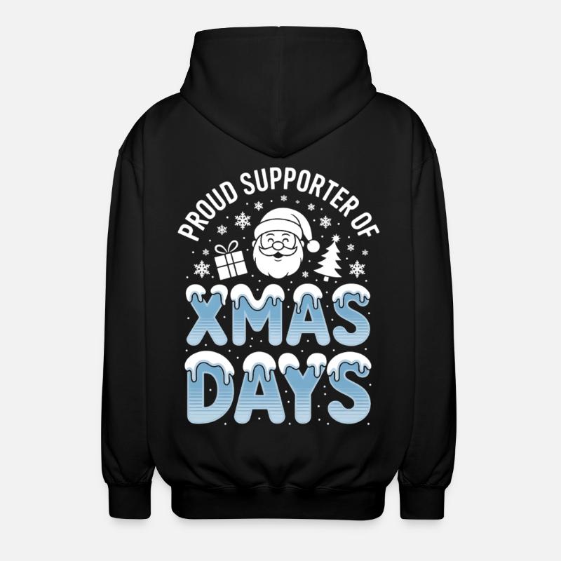 Partisans des jours de Noël - Veste à capuche unisexe - noir