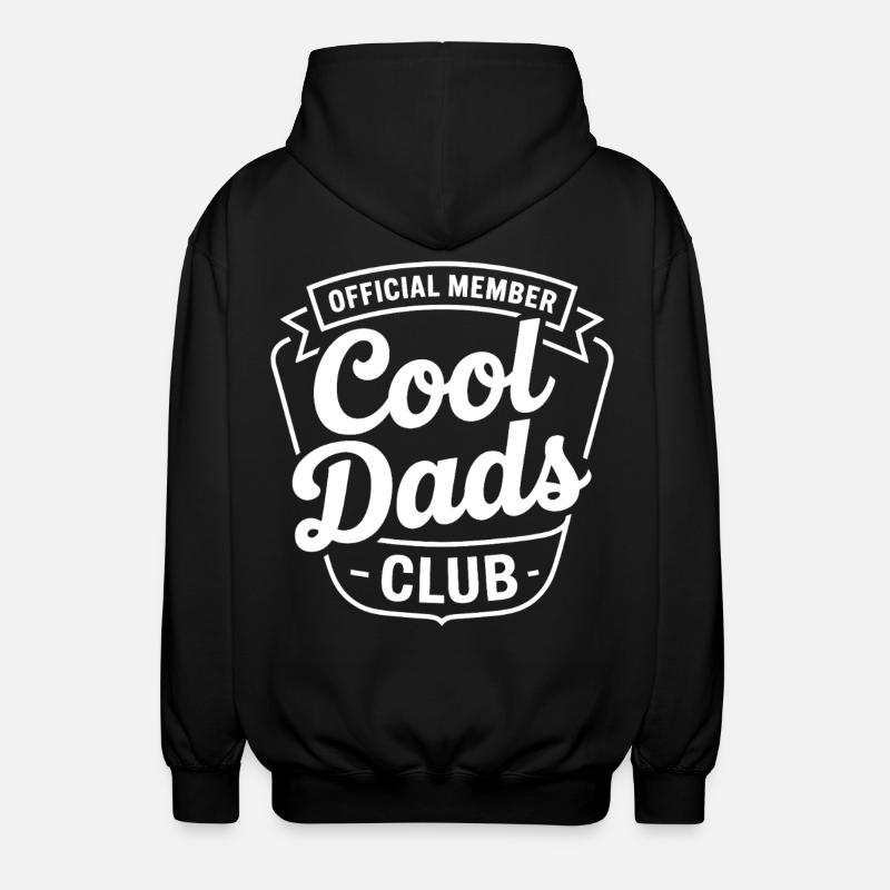 Emblème du Cool Dads Club - Veste à capuche unisexe - noir
