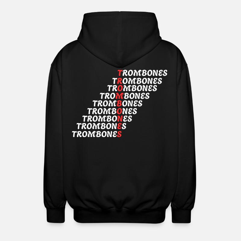 POSAUNEN - Unisex Kapuzenjacke - Schwarz