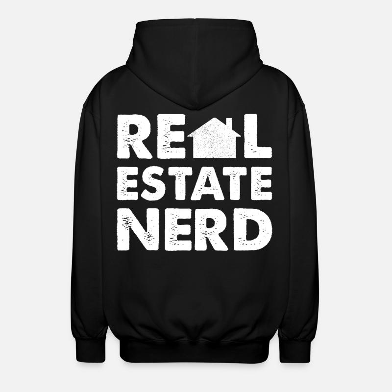 RealEstate Nerd - Unisex Kapuzenjacke - Schwarz