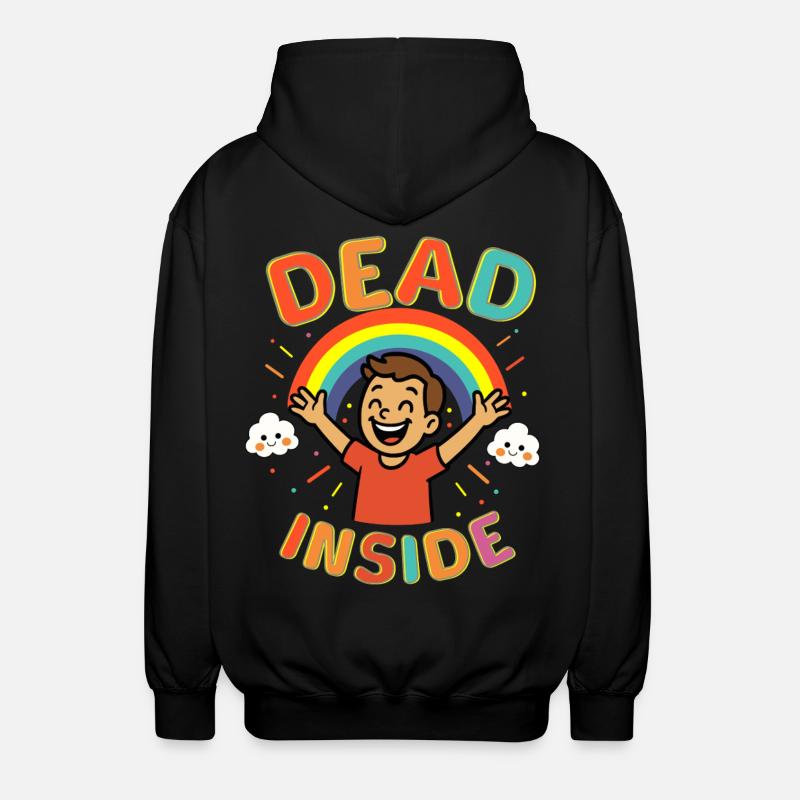 Dead Inside - Unisex Kapuzenjacke - Schwarz