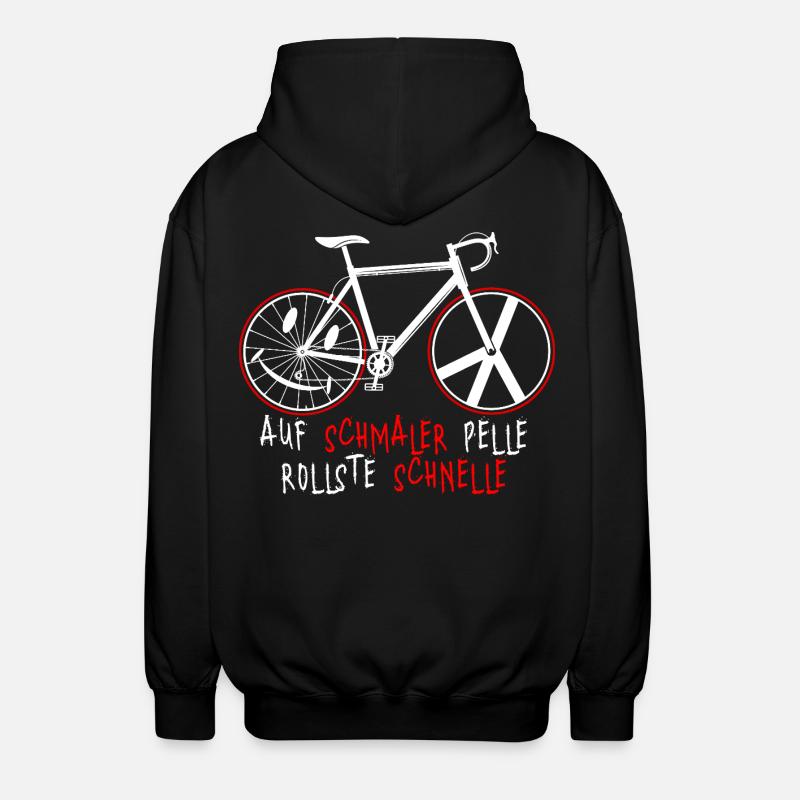 Rennrad - Unisex Kapuzenjacke - Schwarz