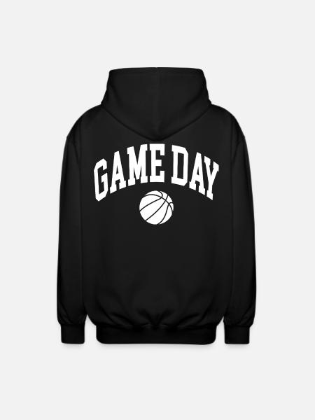 Game Day Basketball Fan - Unisex Hooded Jacket - black