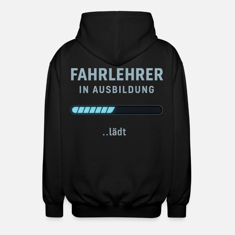 Driving instructor in training - Unisex Hooded Jacket - black